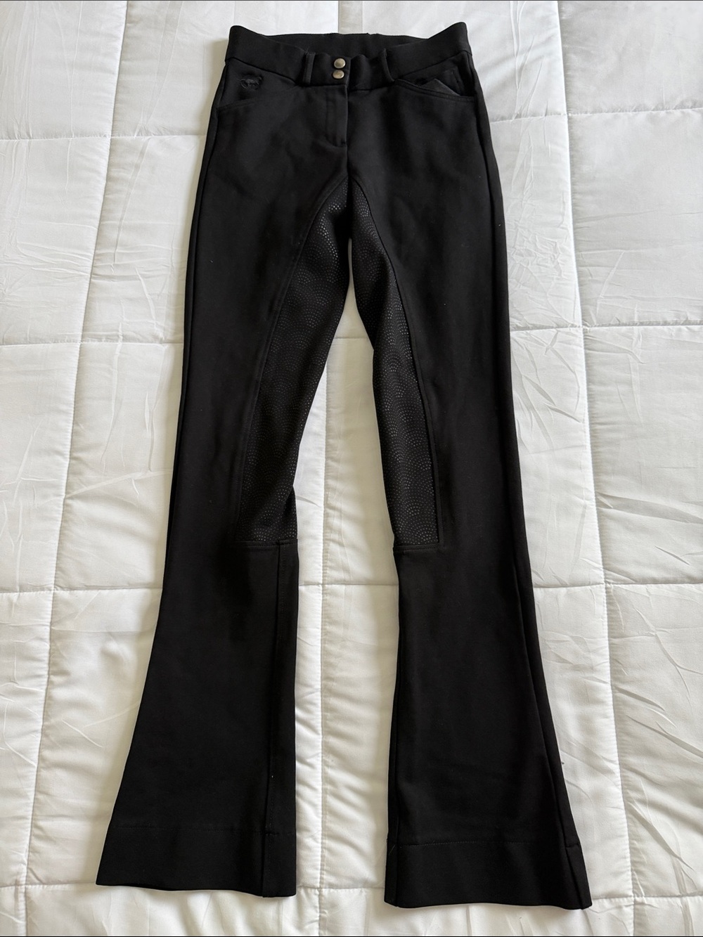 Piper Smartpak Black Boot-Cut Stretch Breeches Riding Pants 26L